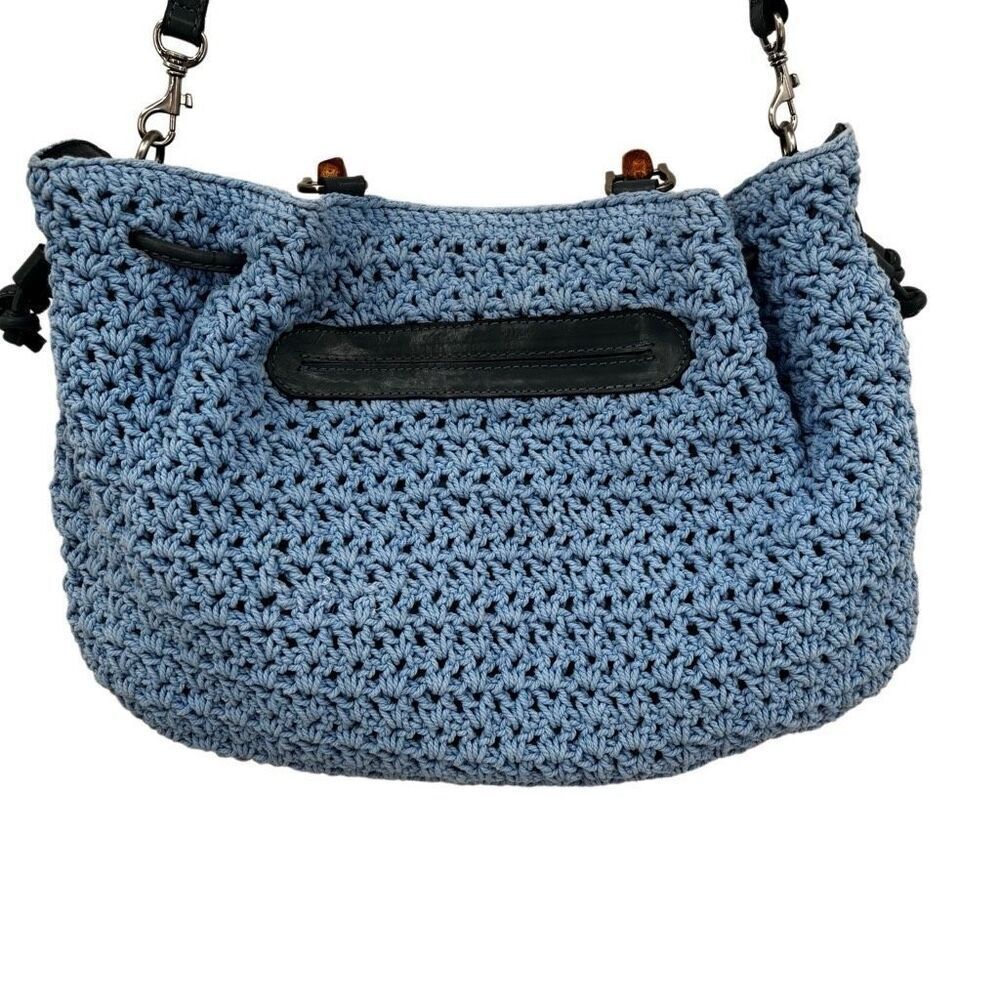 Patricia Nash Blue Crochet Crossbody Bag - Picture 5 of 16